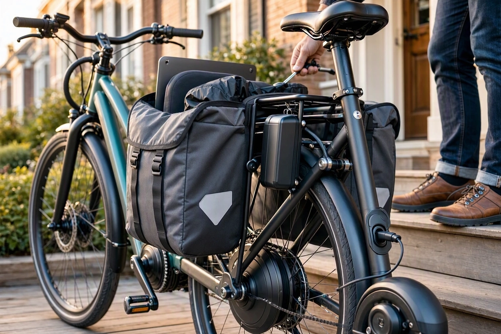 Porte-bagage et sacoches pour vélo électrique