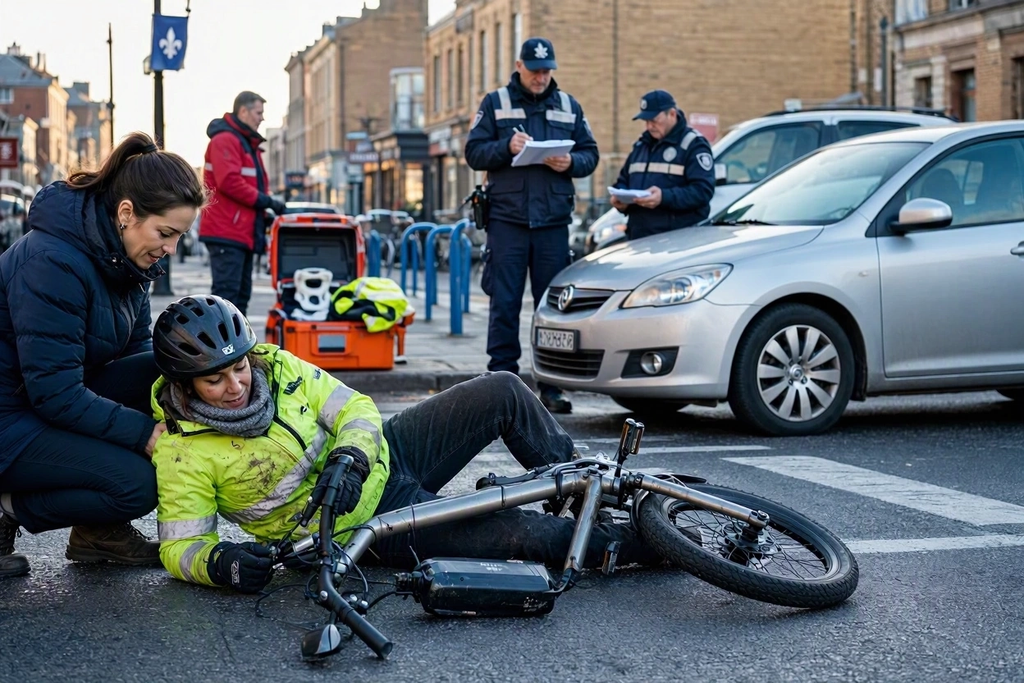 Accident en vélo électrique au Québec : que faire et qui paie