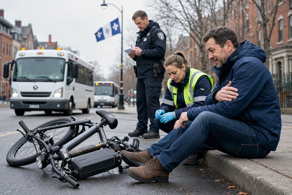 Accident en vélo électrique au Québec : que faire et qui paie