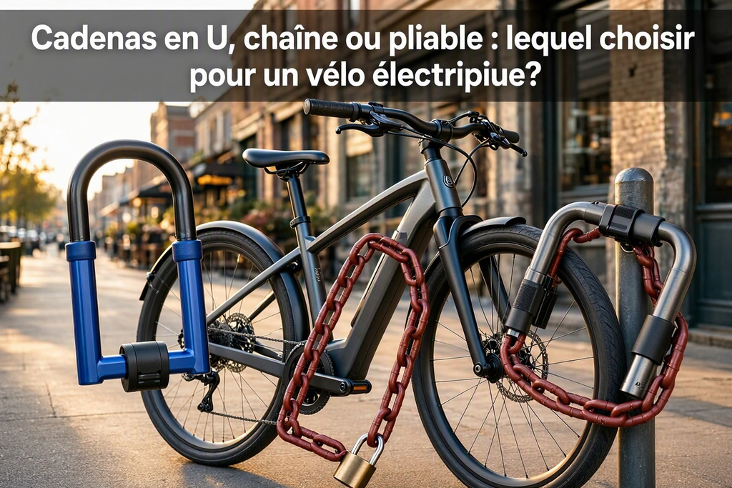 Cadenas en U, chaîne ou pliable : lequel choisir pour un vélo électrique?