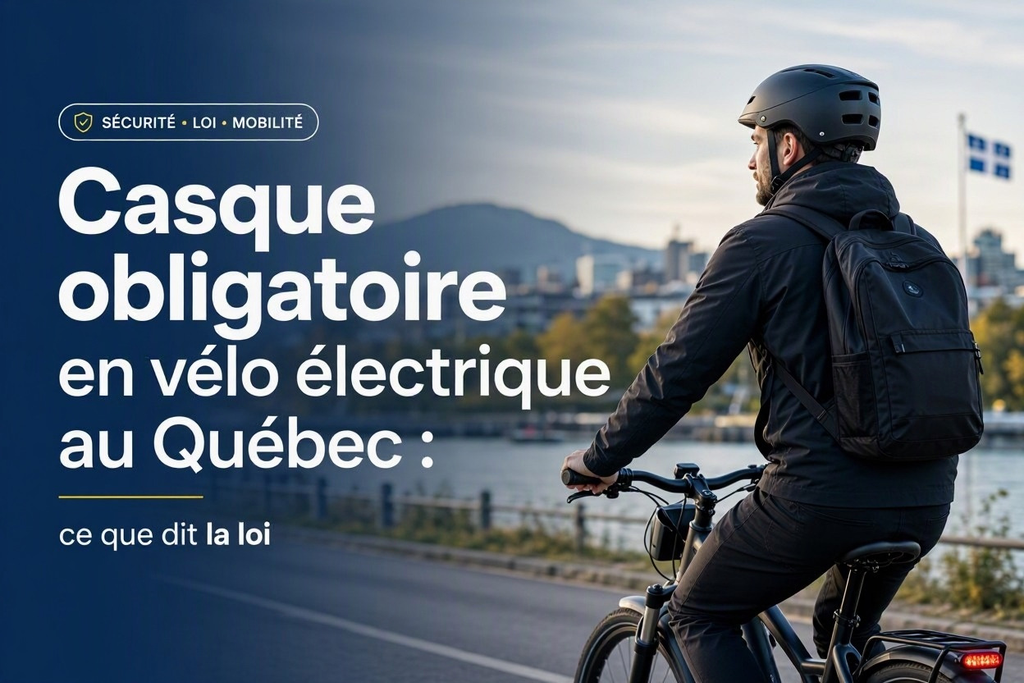 Casque obligatoire en vélo électrique au Québec : ce que dit la loi