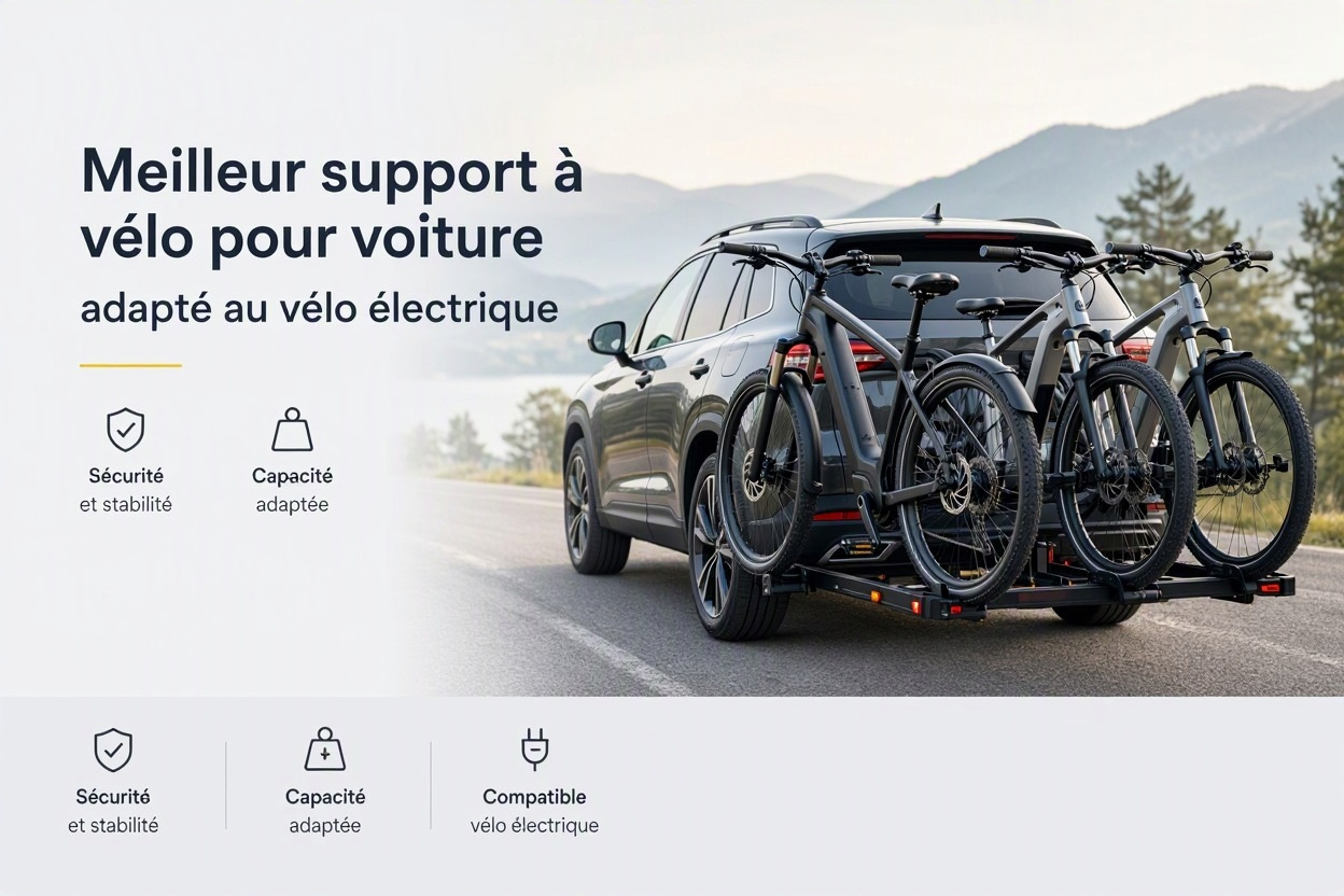 Meilleur support à vélo pour voiture adapté au vélo électrique