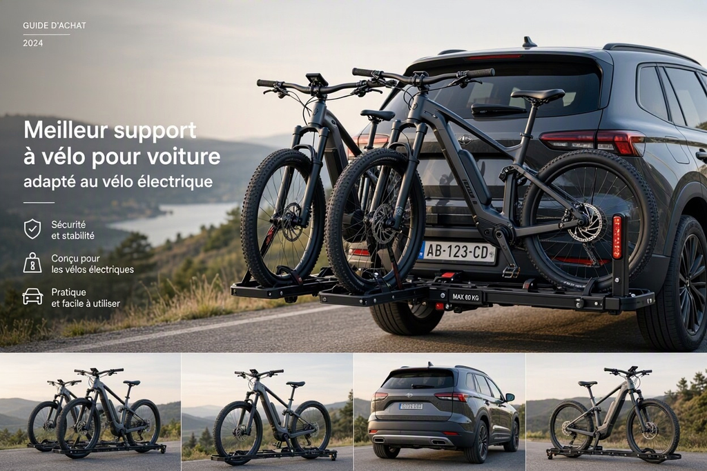 Meilleur support à vélo pour voiture adapté au vélo électrique