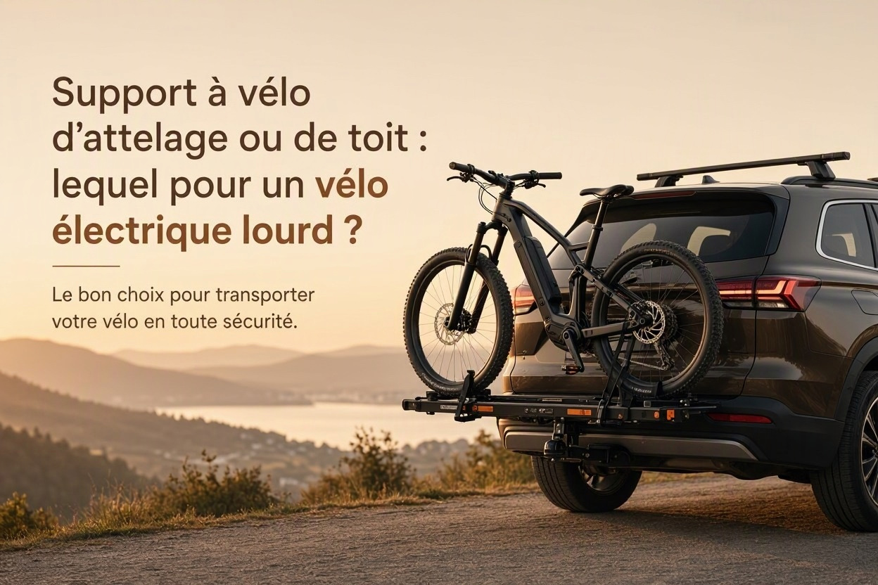 Support à vélo d'attelage ou de toit : lequel pour un vélo électrique lourd?