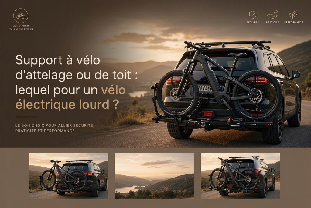 Support à vélo d'attelage ou de toit : lequel pour un vélo électrique lourd?