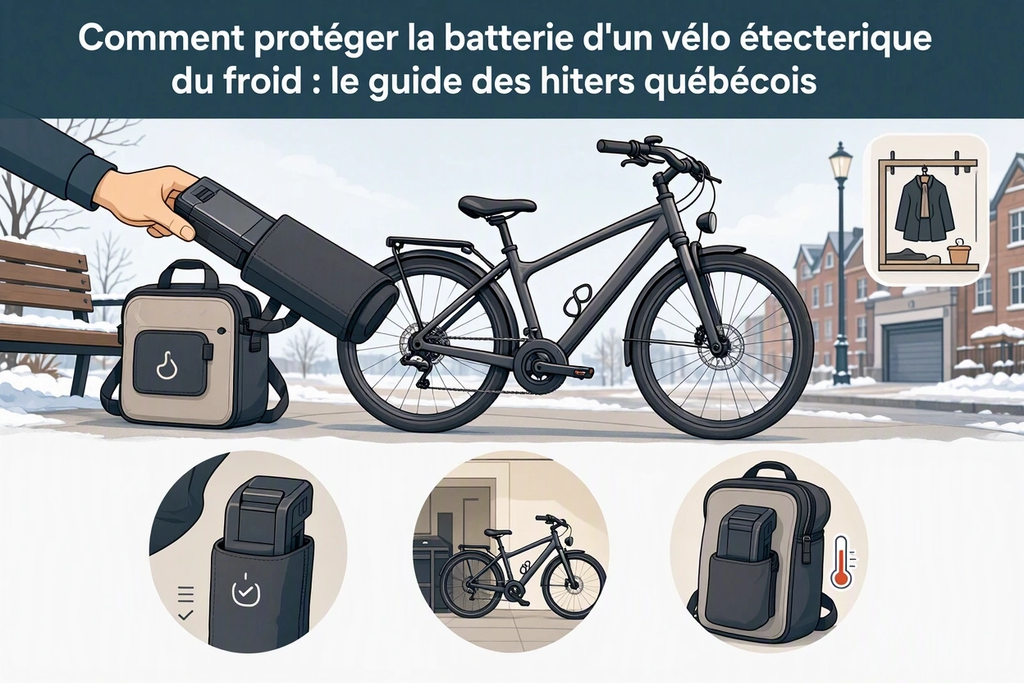 Comment protéger la batterie d'un vélo électrique du froid : le guide des hivers québécois