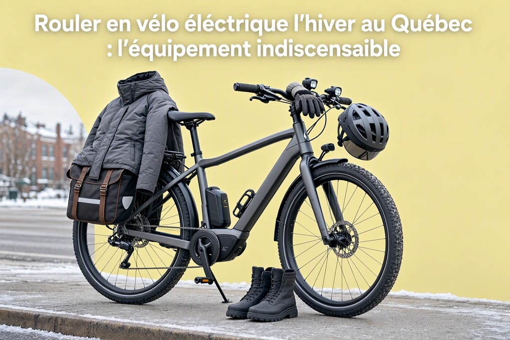 Rouler en vélo électrique l'hiver au Québec : l'équipement indispensable