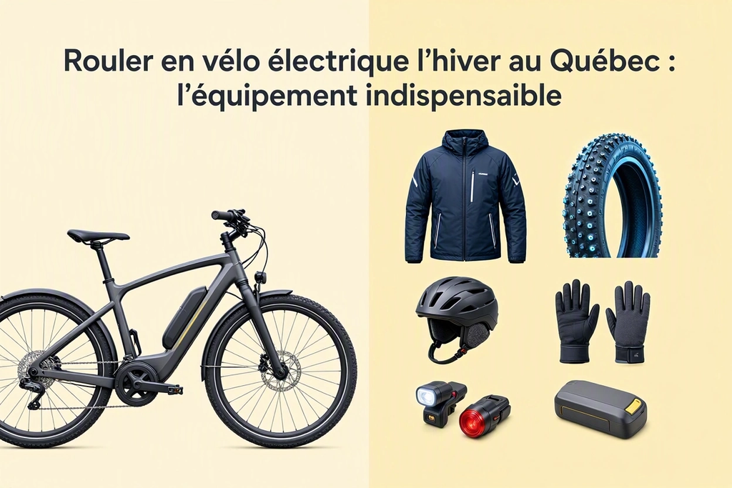 Rouler en vélo électrique l'hiver au Québec : l'équipement indispensable