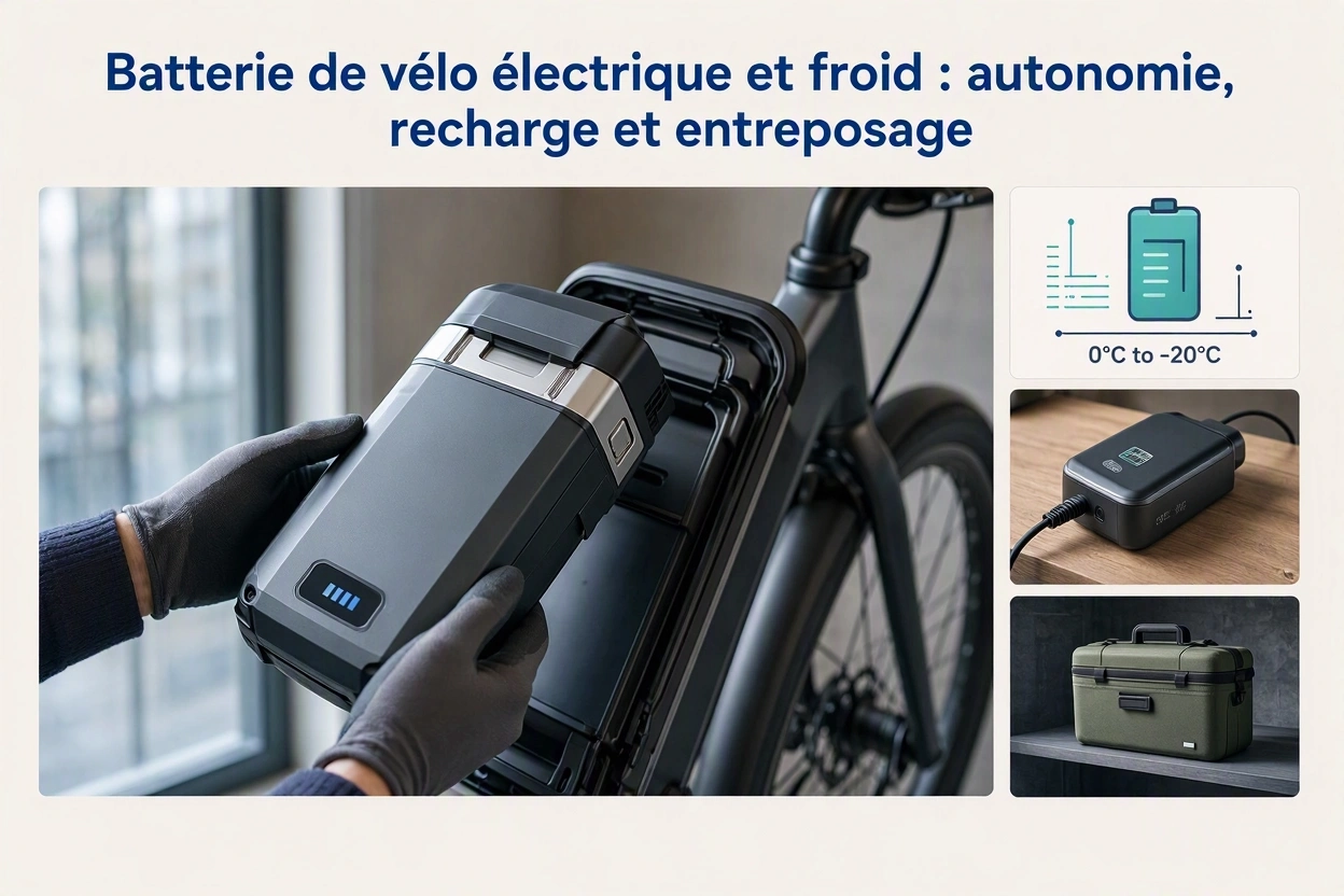 Batterie de vélo électrique et froid : autonomie, recharge et entreposage