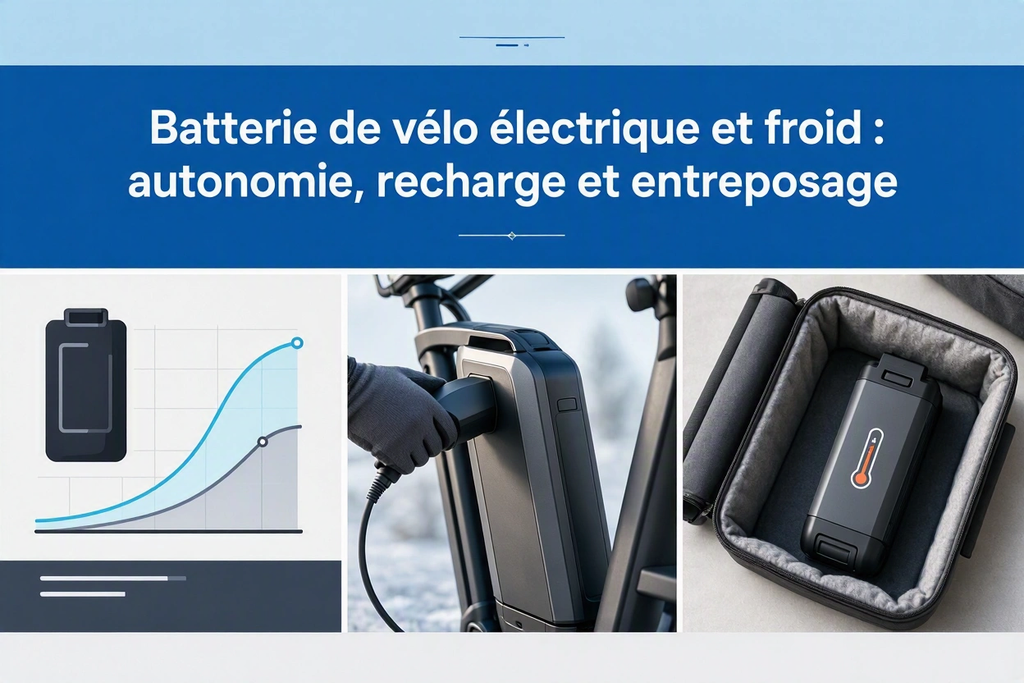 Batterie de vélo électrique et froid : autonomie, recharge et entreposage