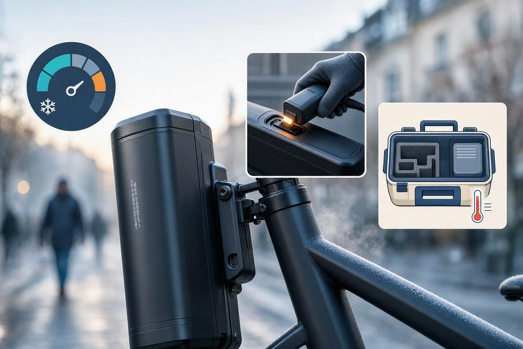 Batterie de vélo électrique et froid : autonomie, recharge et entreposage
