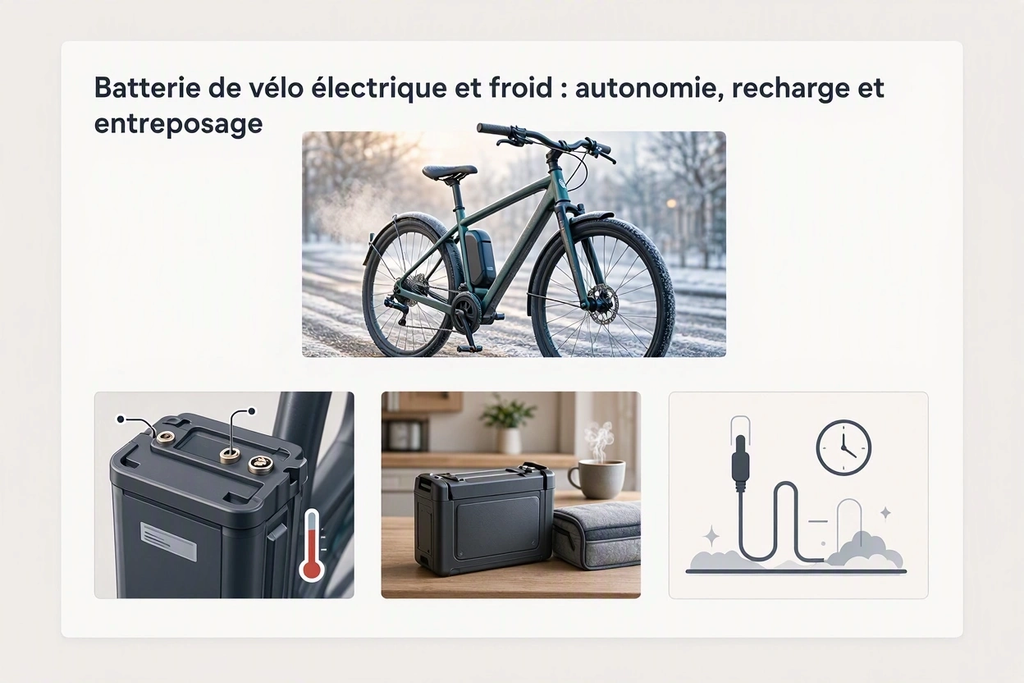 Batterie de vélo électrique et froid : autonomie, recharge et entreposage